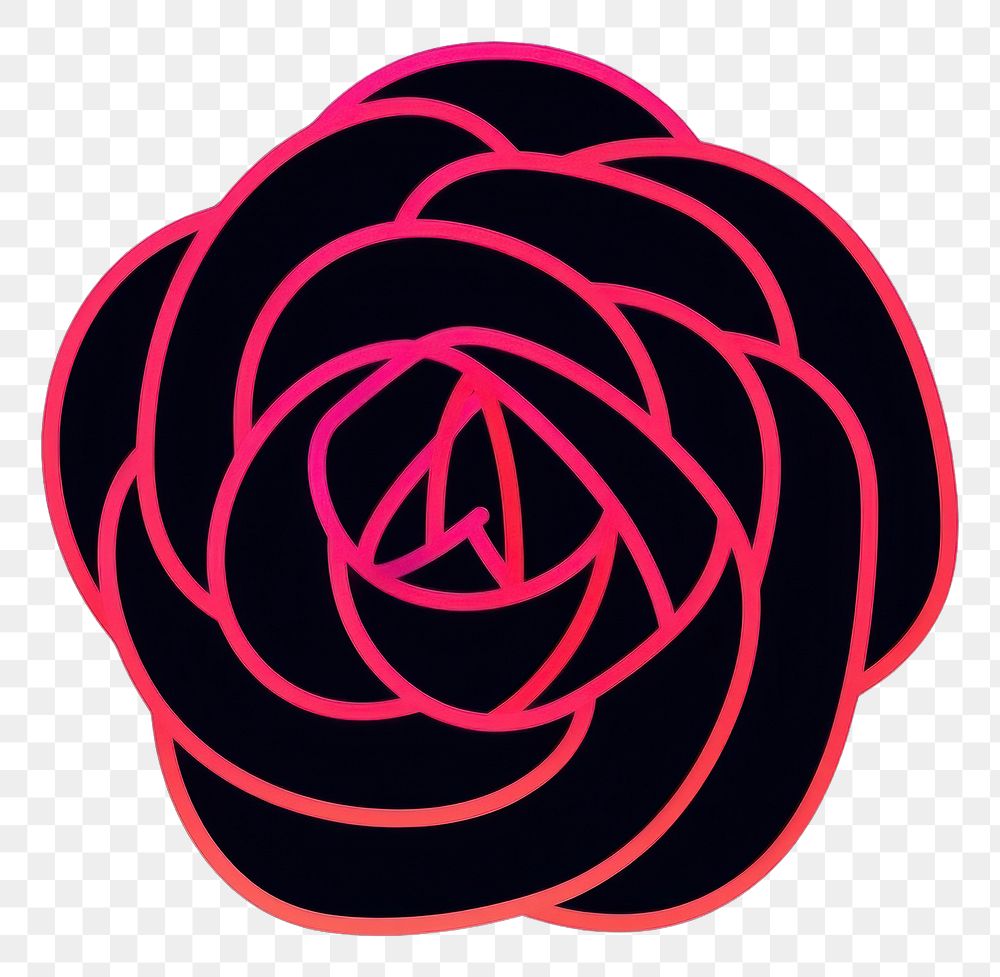 PNG Spiral line logo rose.