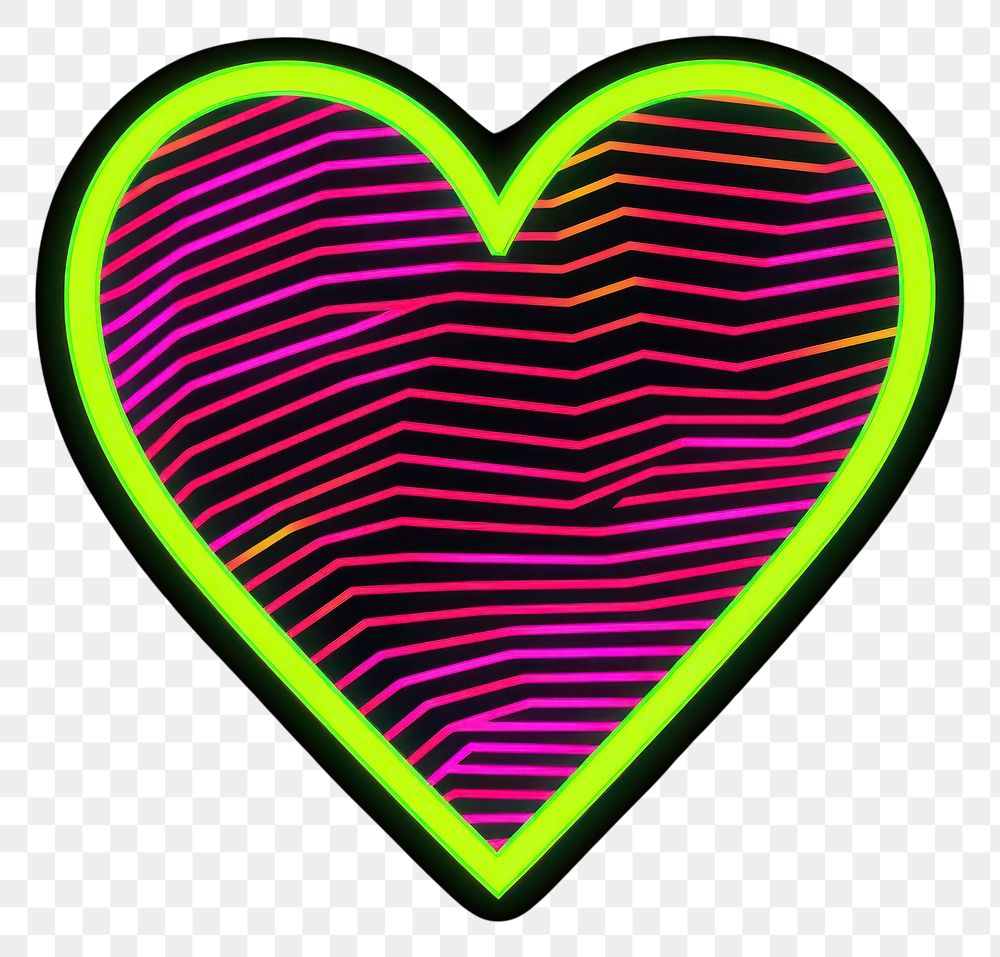 PNG Heart creativity abstract striped.