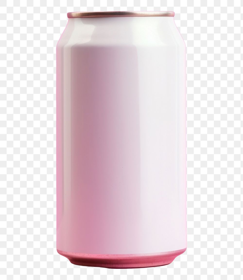 PNG  Beer can drink pink pink background.