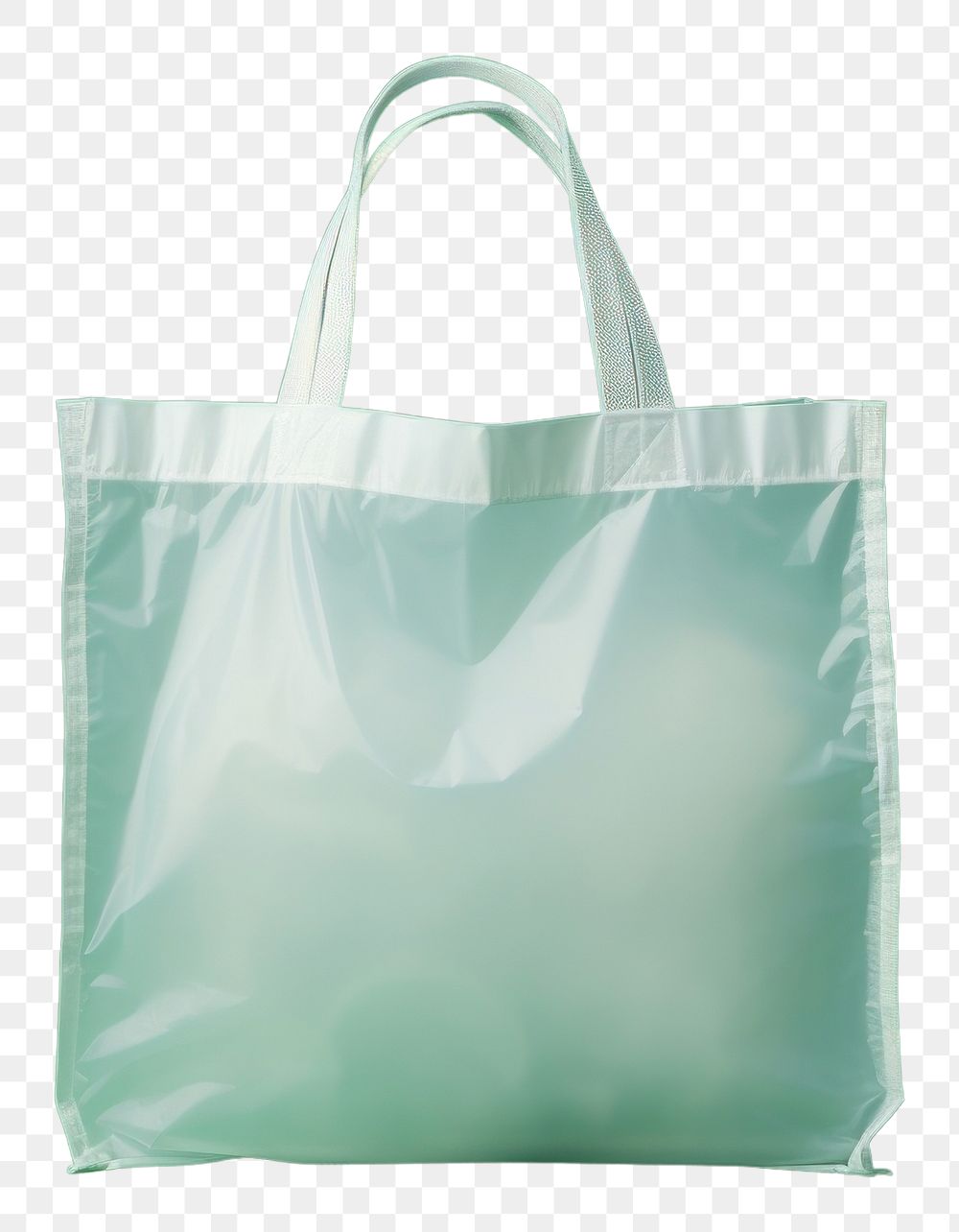 PNG  Plastic bag handbag green white.