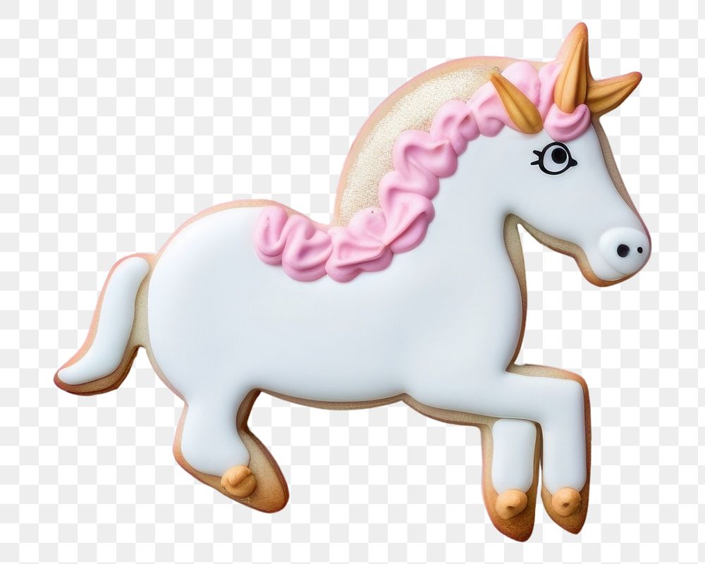 PNG Unicorn icing dessert cookie. AI generated Image by rawpixel.