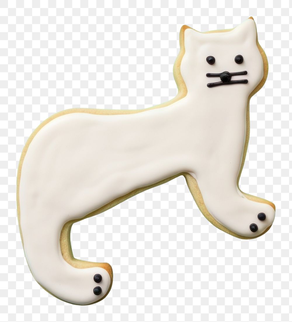 PNG Cat cookie dessert animal. AI generated Image by rawpixel.