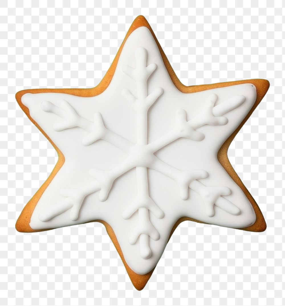 PNG Christmas star icing dessert cookie. AI generated Image by rawpixel.