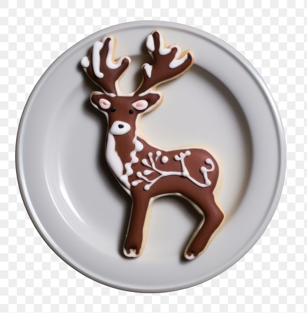 PNG Deer cookie animal antler. AI generated Image by rawpixel.