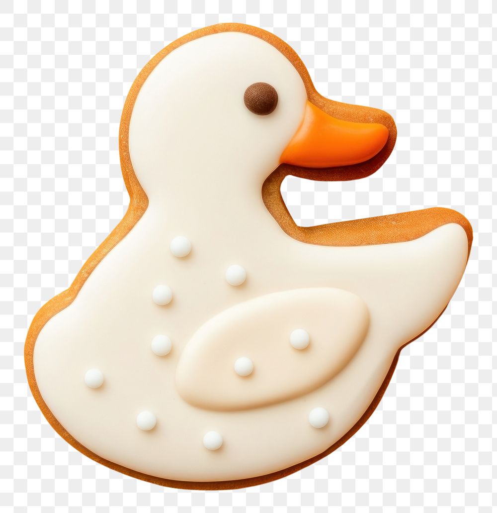 PNG Duck cookie icing representation. AI generated Image by rawpixel.