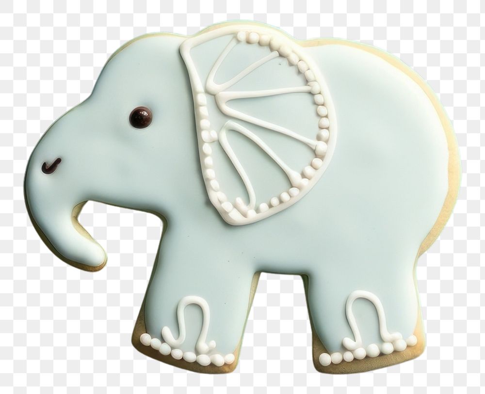 PNG Elephant cookie icing dessert. AI generated Image by rawpixel.