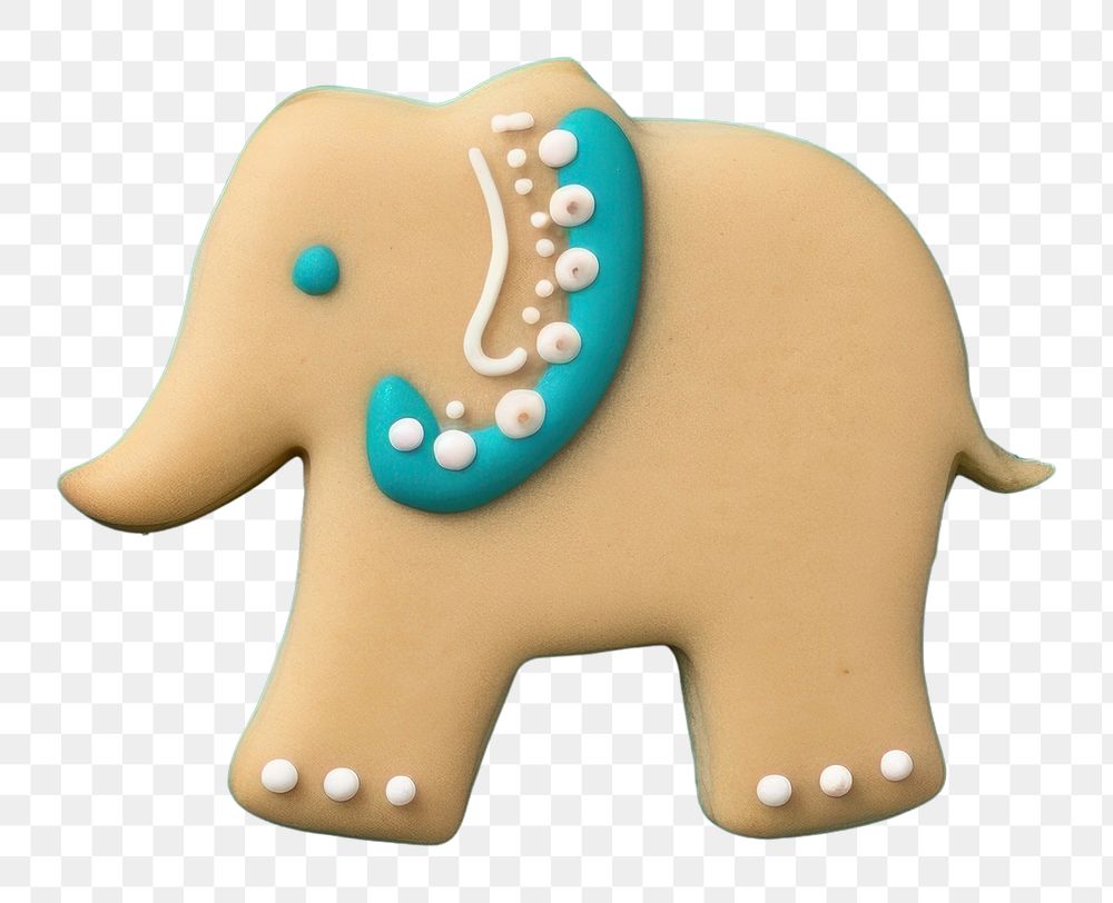 PNG Elephant cookie gingerbread dessert. AI generated Image by rawpixel.