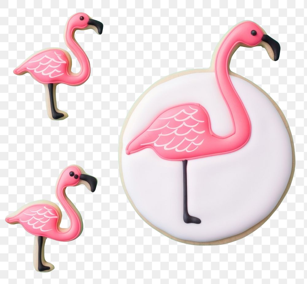 PNG Flamingo animal cookie bird. AI generated Image by rawpixel.