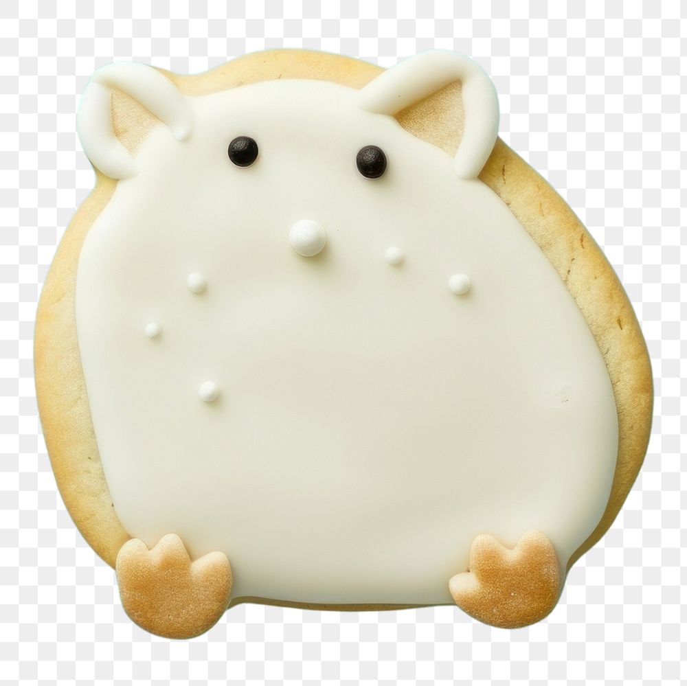 PNG Hamster icing dessert cookie. AI generated Image by rawpixel.