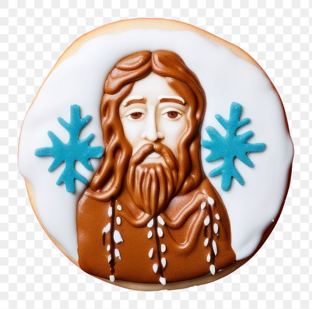 PNG Jesus cookie food art. AI generated Image by rawpixel.
