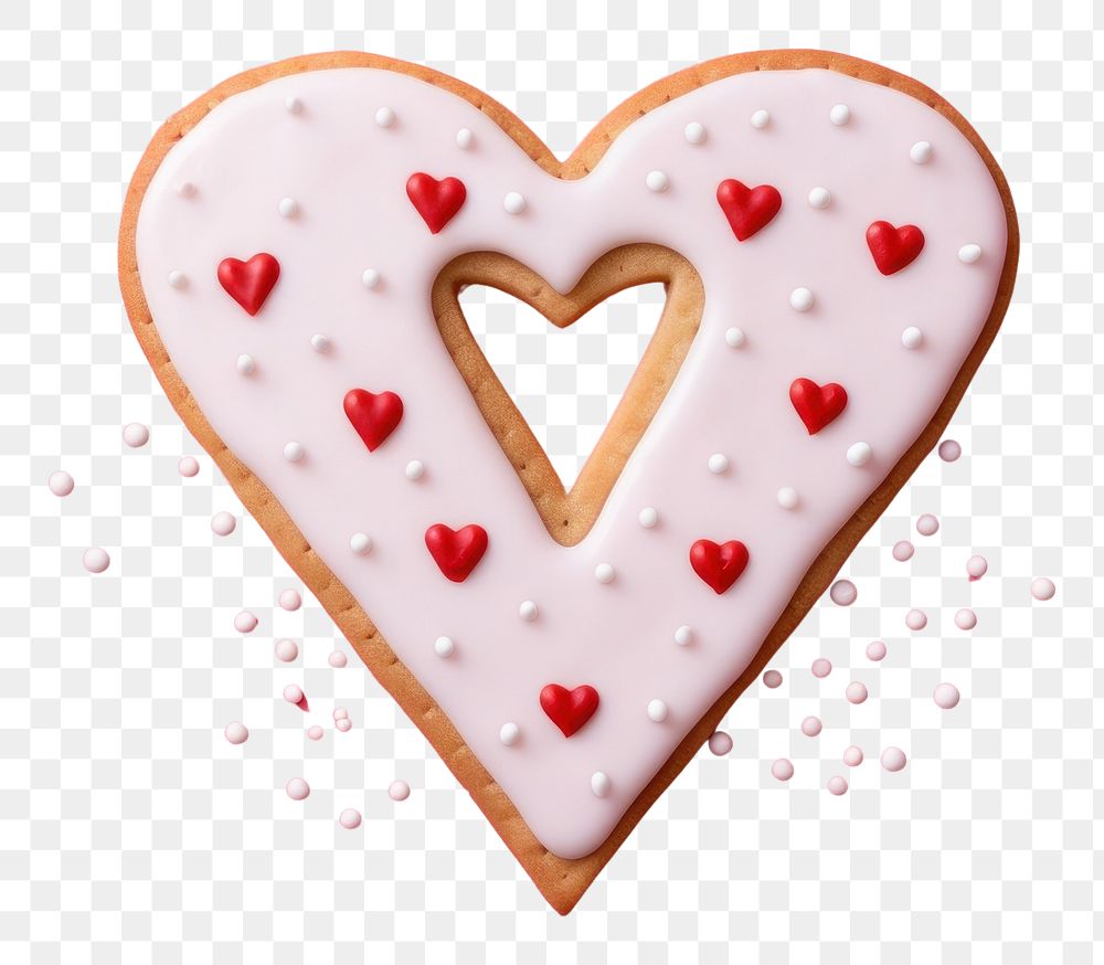 PNG Love dessert cookie icing AI generated Image by rawpixel