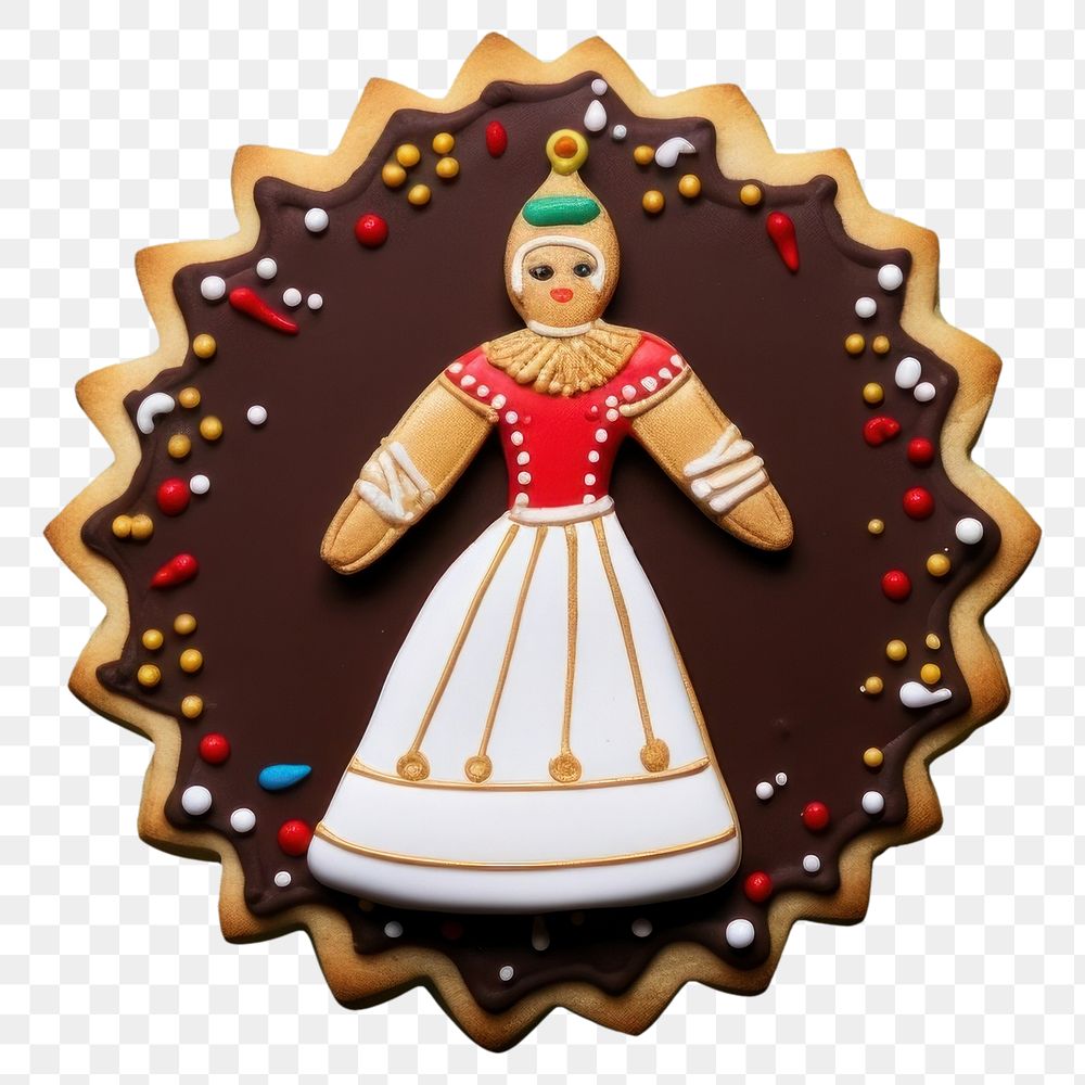 PNG Mary cookie icing gingerbread. AI generated Image by rawpixel.