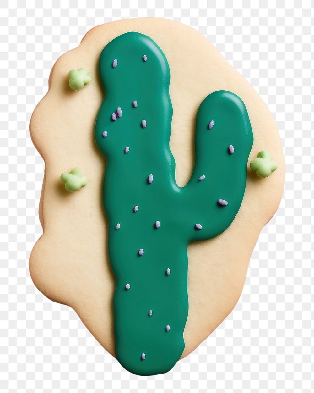 PNG Plant cookie dessert icing. AI generated Image by rawpixel.