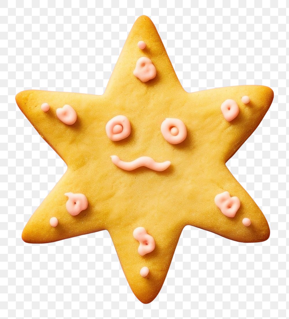 PNG Star cookie biscuit icing. AI generated Image by rawpixel.
