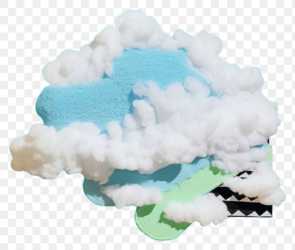 PNG  Simple fabric textile illustration minimal of a cloud cauliflower creativity outdoors