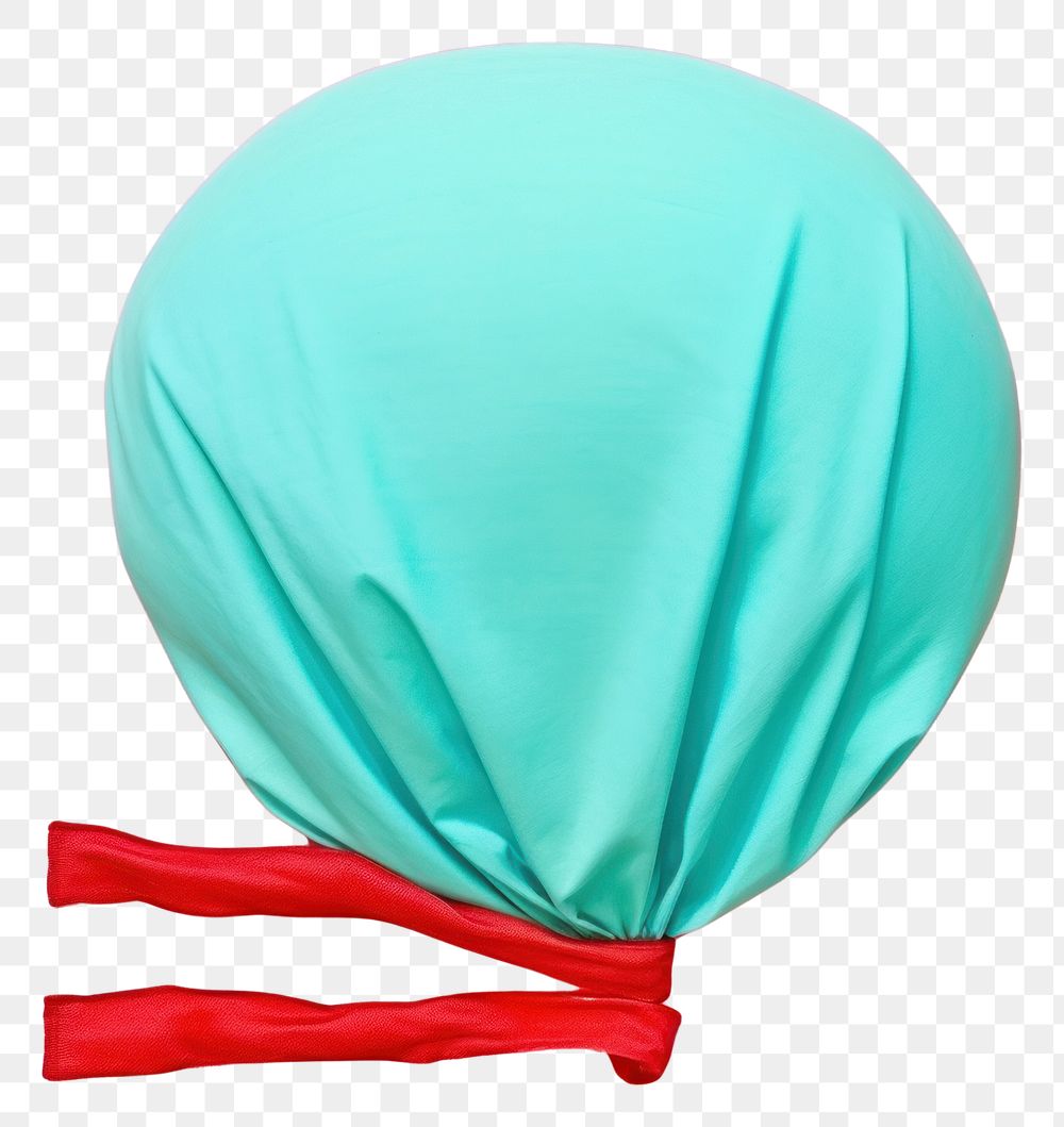 PNG  Simple fabric textile illustration minimal of a balloon simplicity turquoise lollipop.
