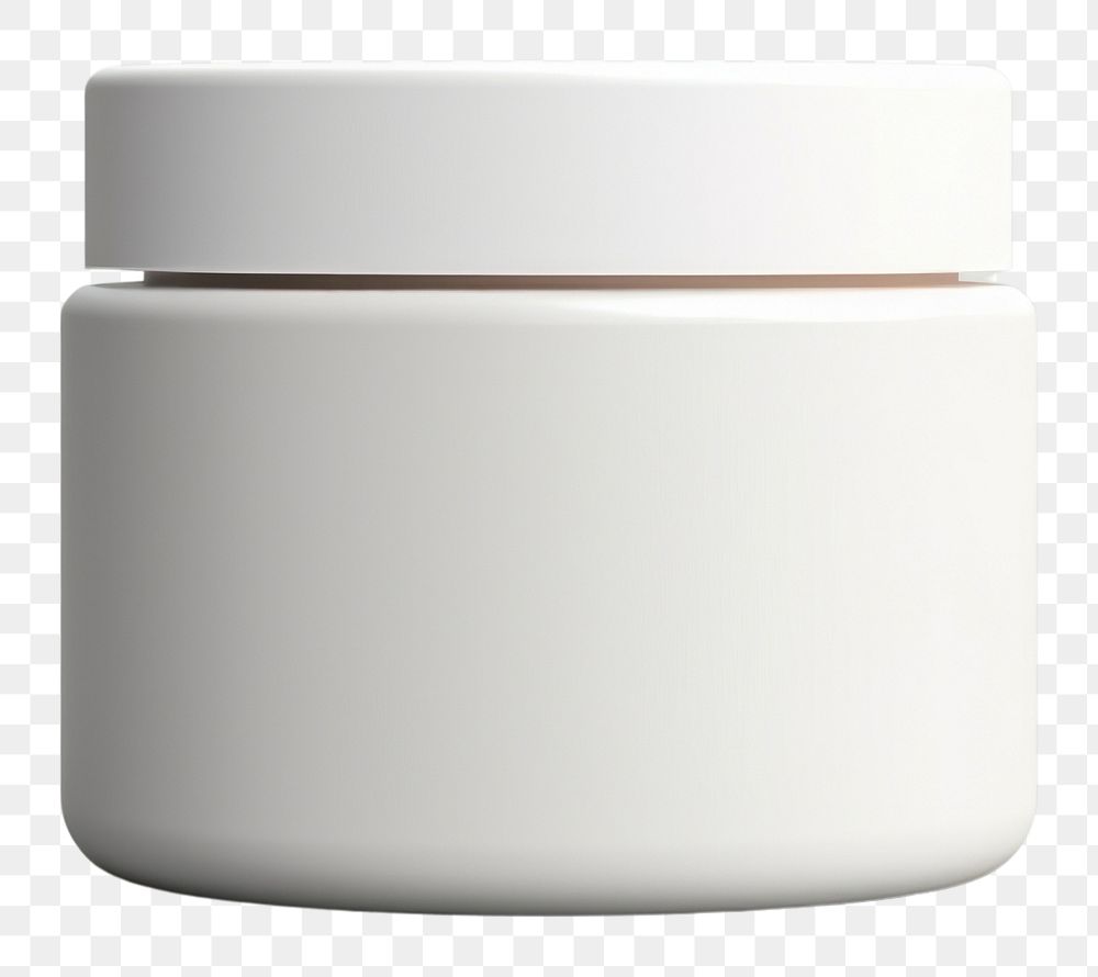 PNG Cosmetic jar mockup white background simplicity container.