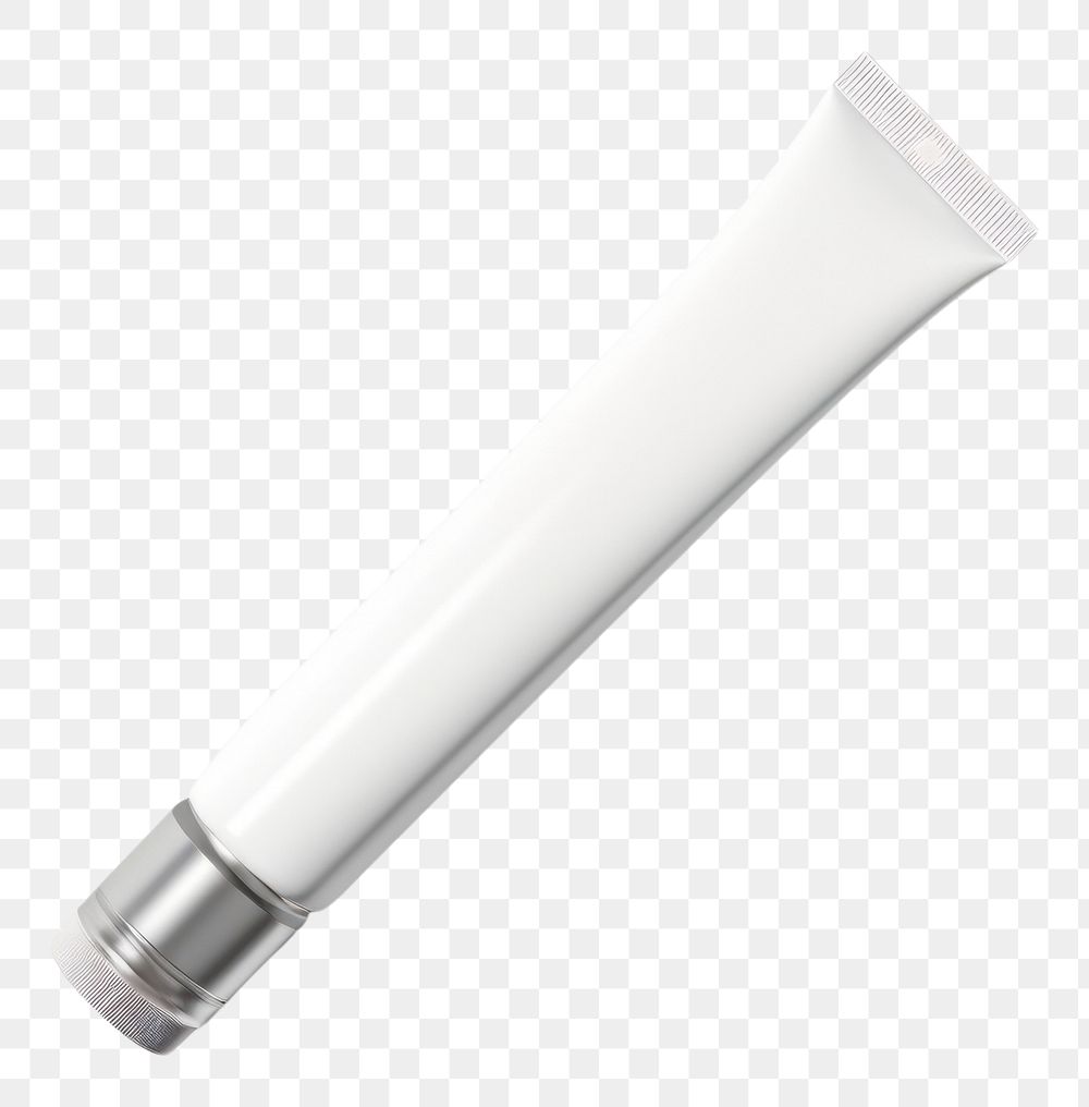 PNG Cosmetic tube mockup white background single object office supply.