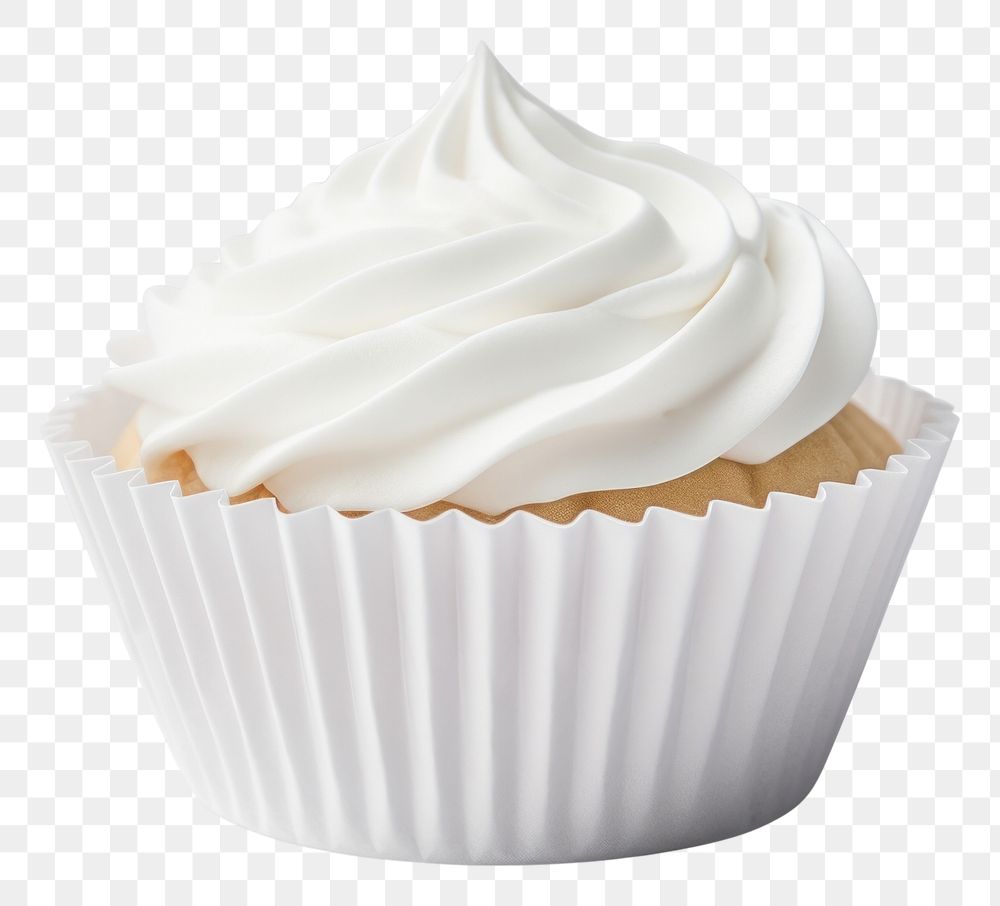 PNG Cupcake liner mockup dessert icing cream.