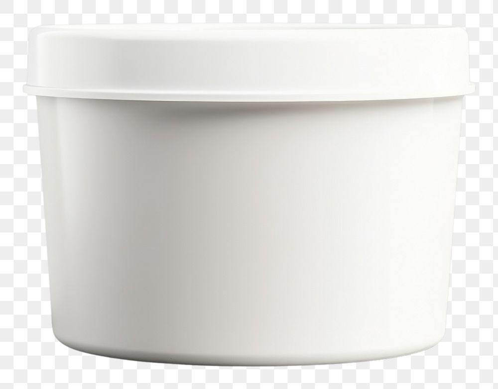 PNG Ice cream tub mockup bowl gray cup.