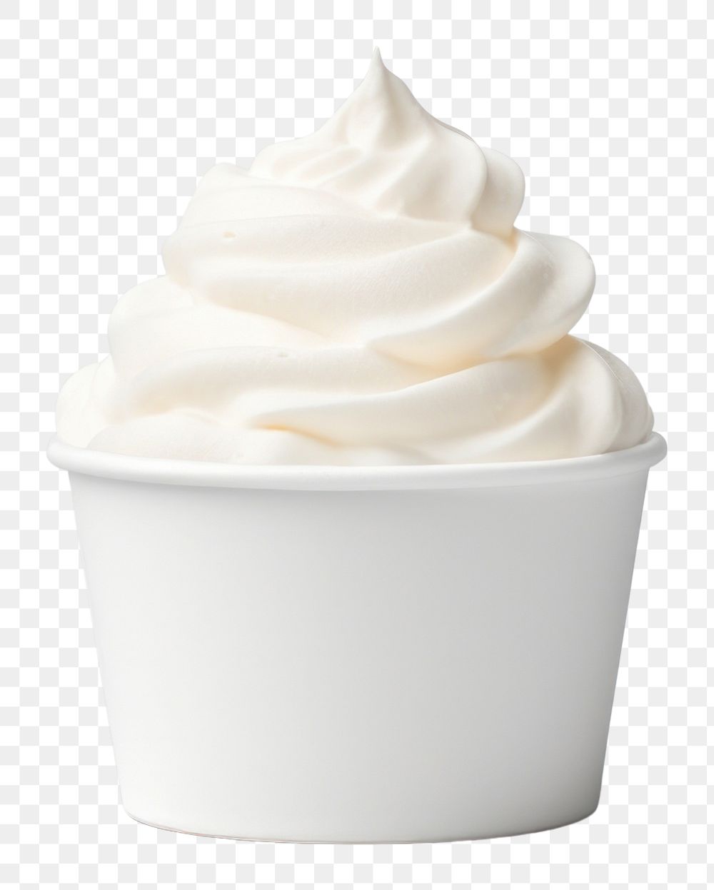 PNG Ice cream cup mockup dessert white food.