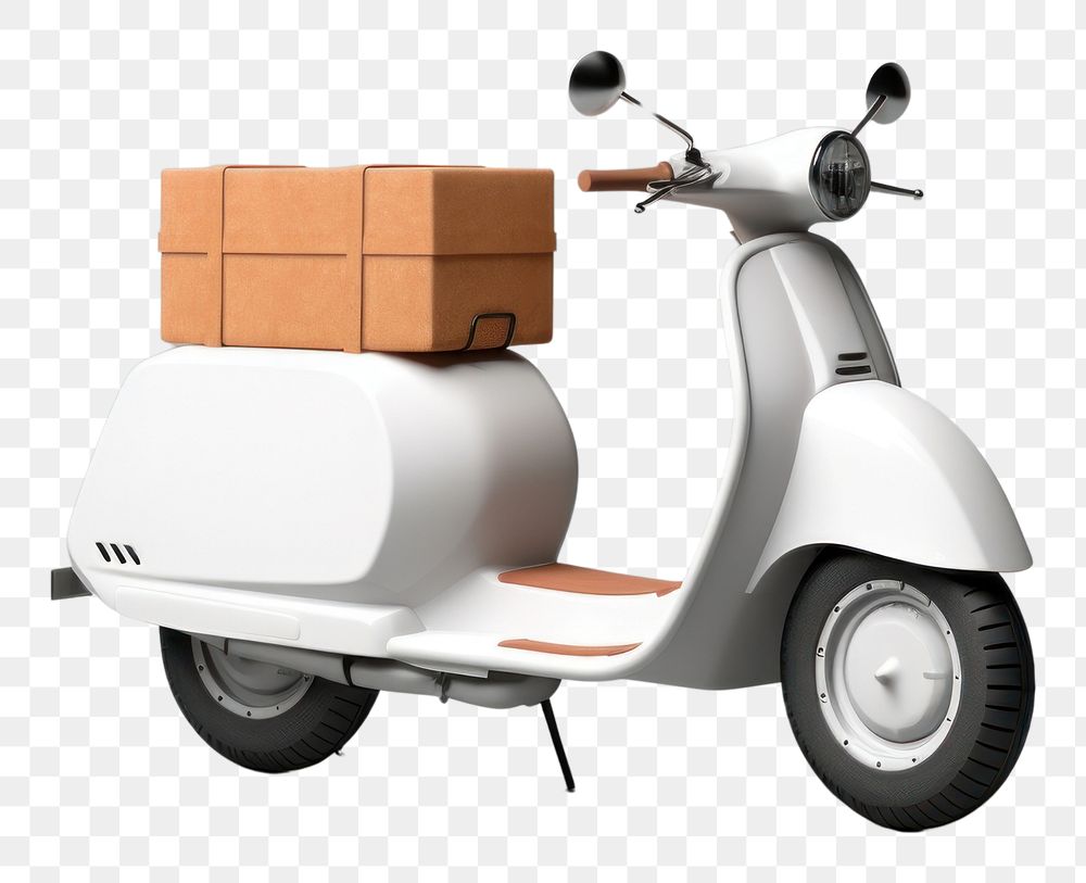 PNG Food delivery mockup motorcycle vehicle scooter.