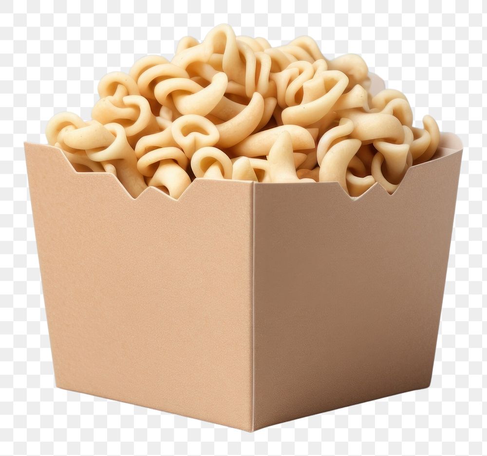 PNG Noodle box mockup cardboard snack food.