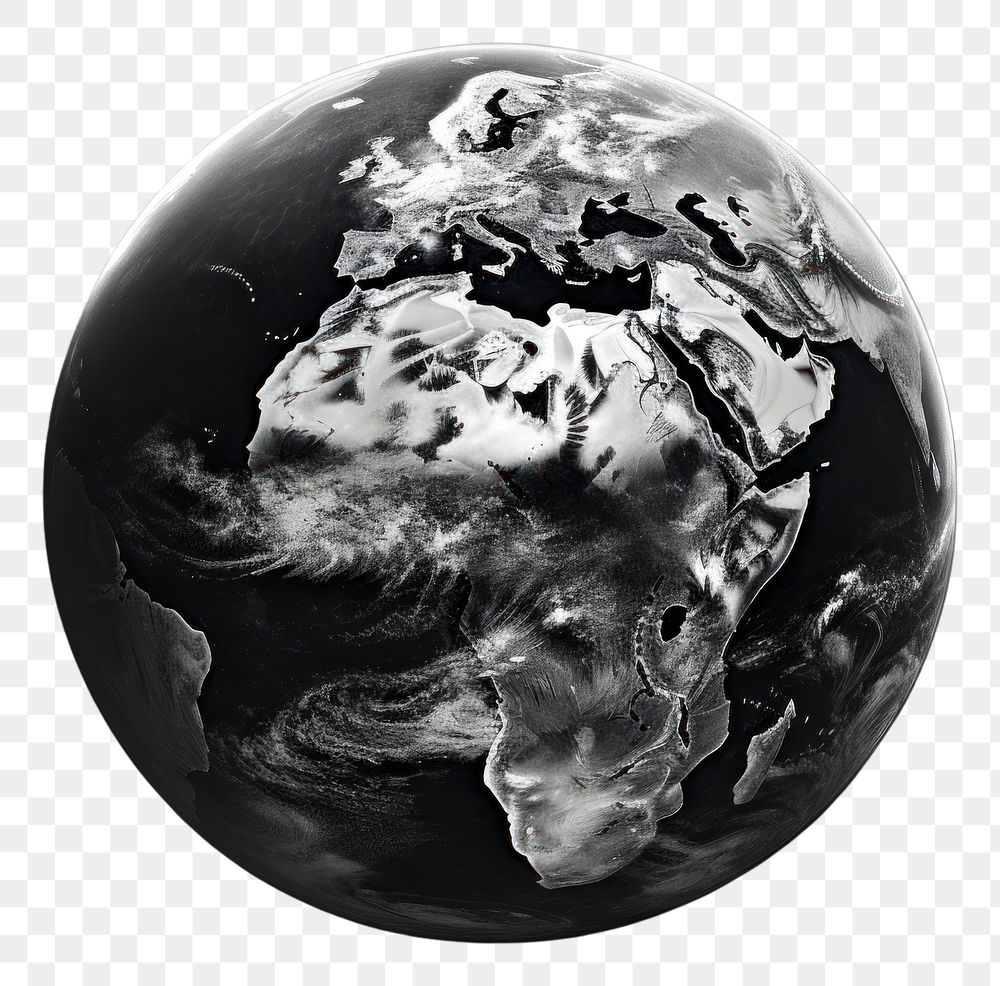 PNG  World from space planet globe earth. AI generated Image by rawpixel.