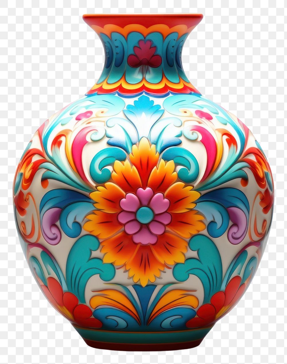PNG Vase porcelain pottery art.
