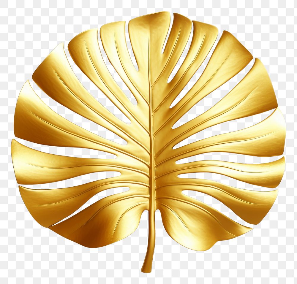 PNG Jewelry leaf gold white background.