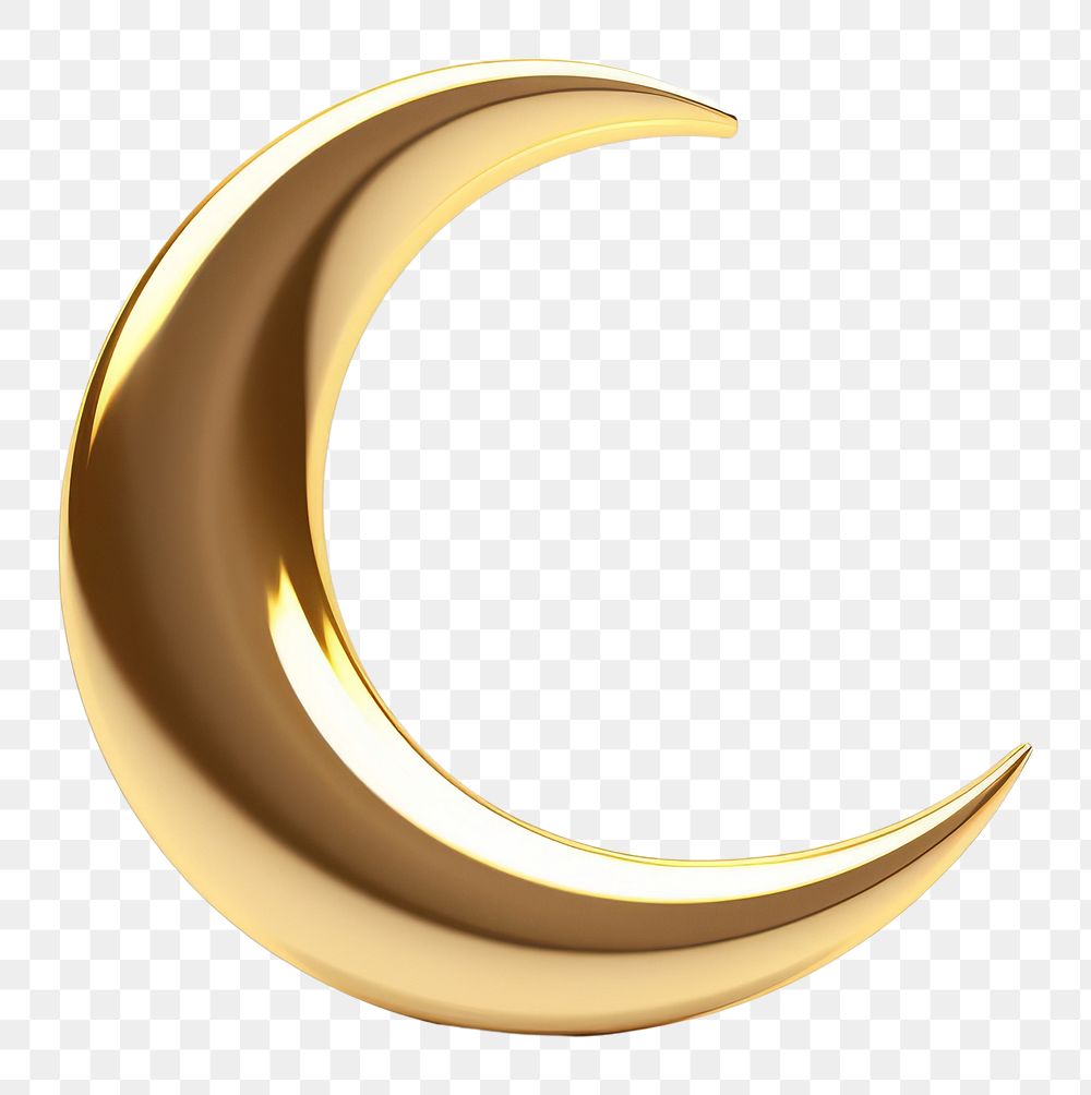 PNG A crescent moon nature night gold.