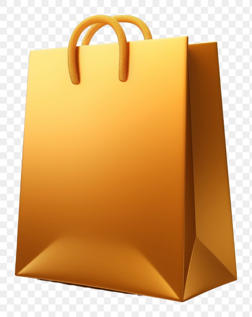 PNG A minimal shopping bag icon handbag gold consumerism.