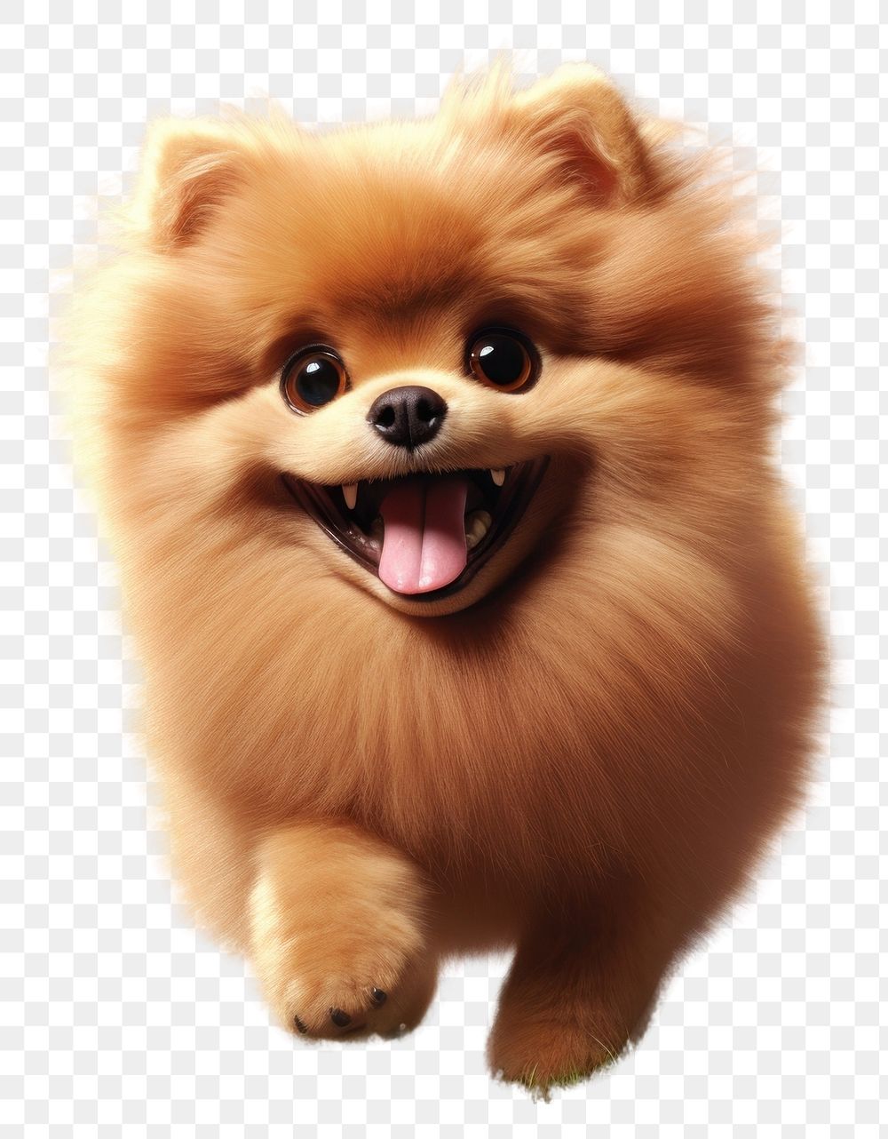 PNG  Dog pomeranian mammal animal. AI generated Image by rawpixel.