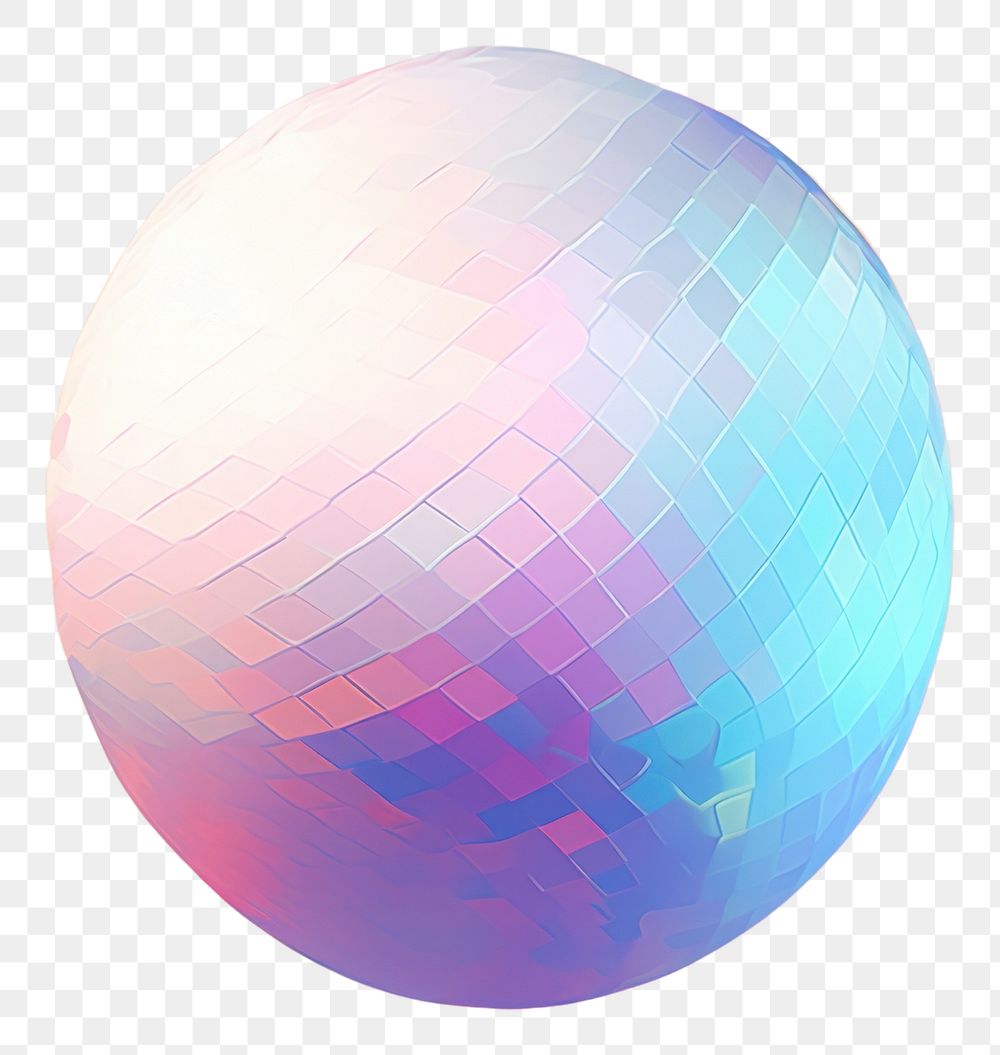 PNG  Metallic party foil abstract graphics sphere.