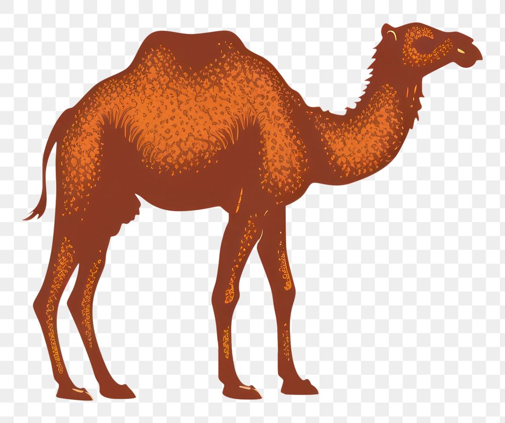 PNG Vintage camel vector logo animal mammal ostrich.
