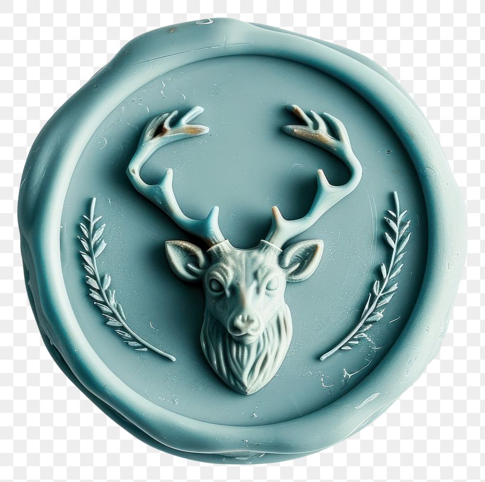 PNG Seal Wax Stamp deer icon art representation accessories.