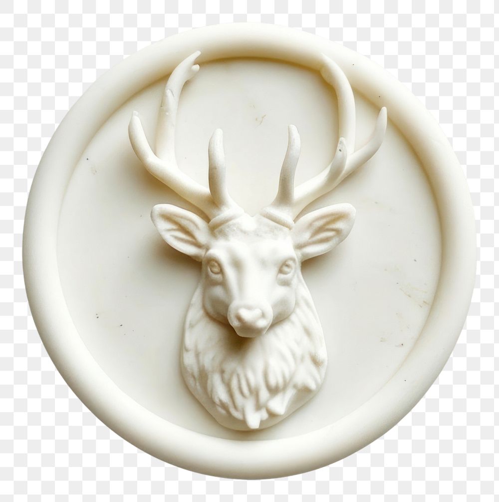 PNG Seal Wax Stamp deer art representation creativity.