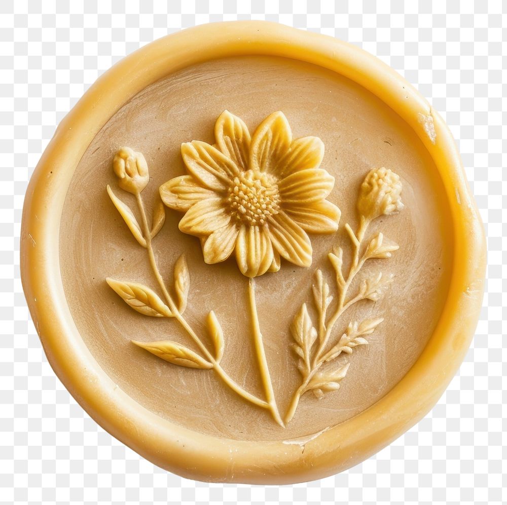 PNG Seal Wax Stamp marigold accessories creativity freshness.