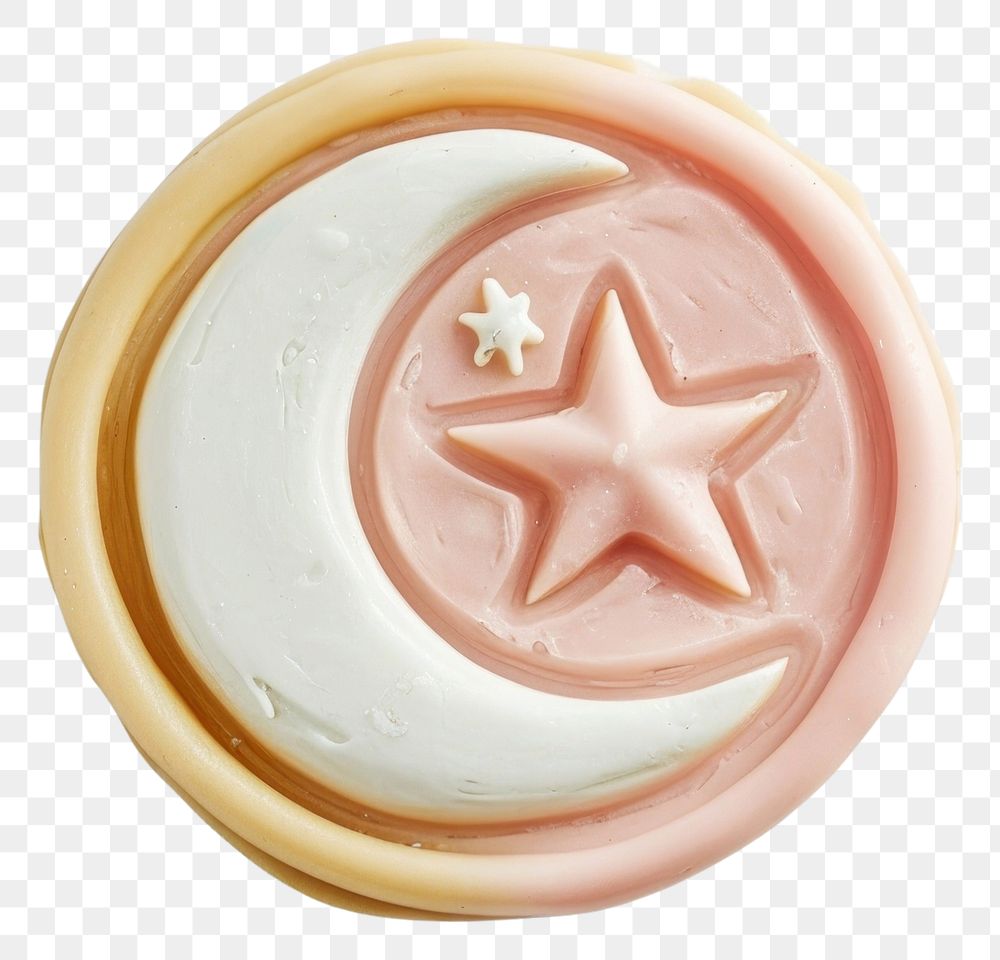 PNG Seal Wax Stamp moon and star accessories accessory dessert.