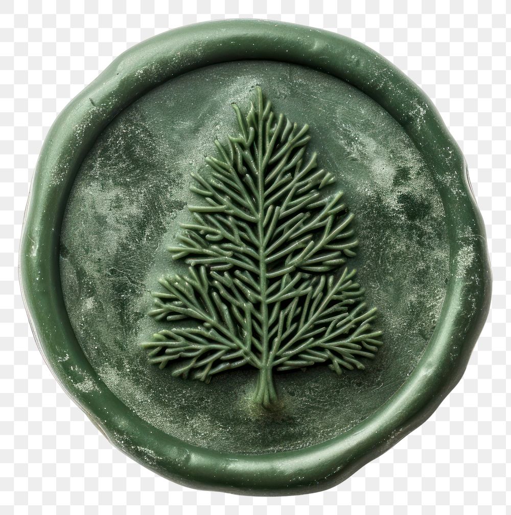 PNG Seal Wax Stamp pine plant tree white background.