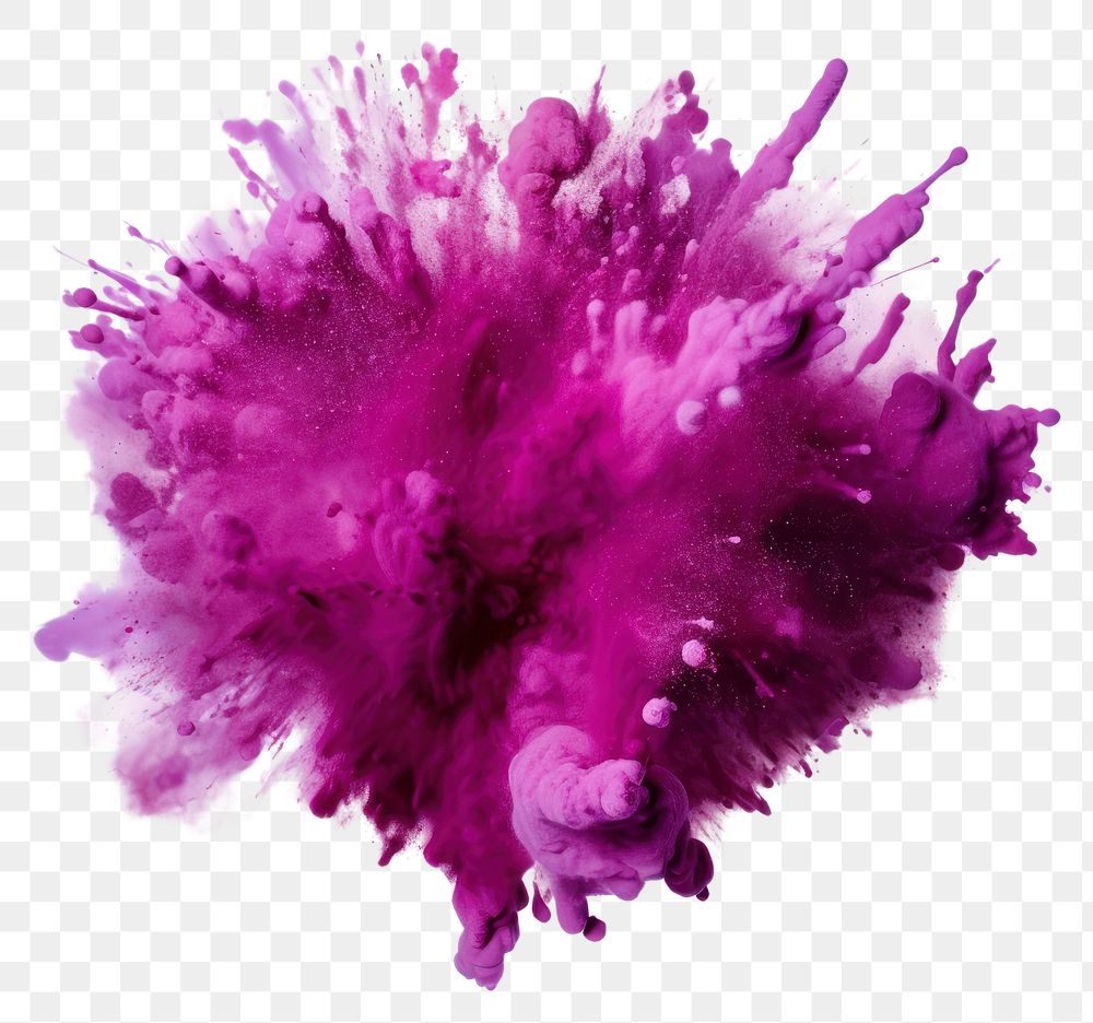 PNG  Powder bright purple lilac white background splattered. AI generated Image by rawpixel.