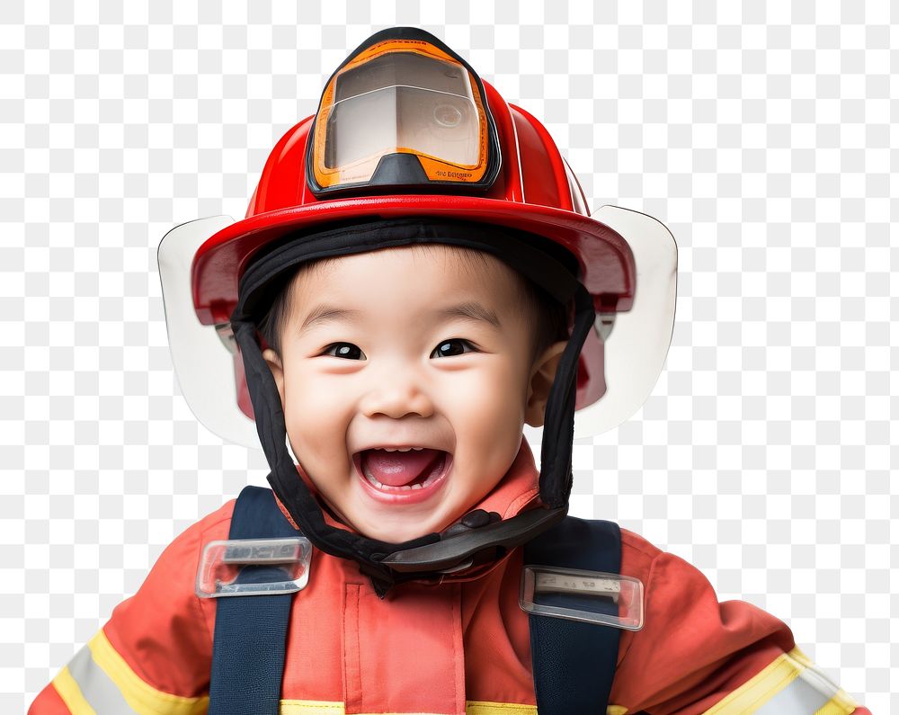 PNG Helmet baby firefighter protection.