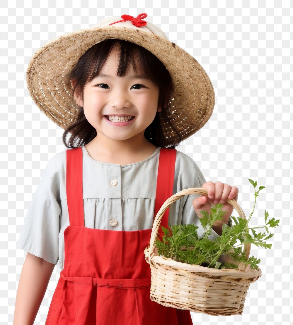PNG Gardening portrait child plant.