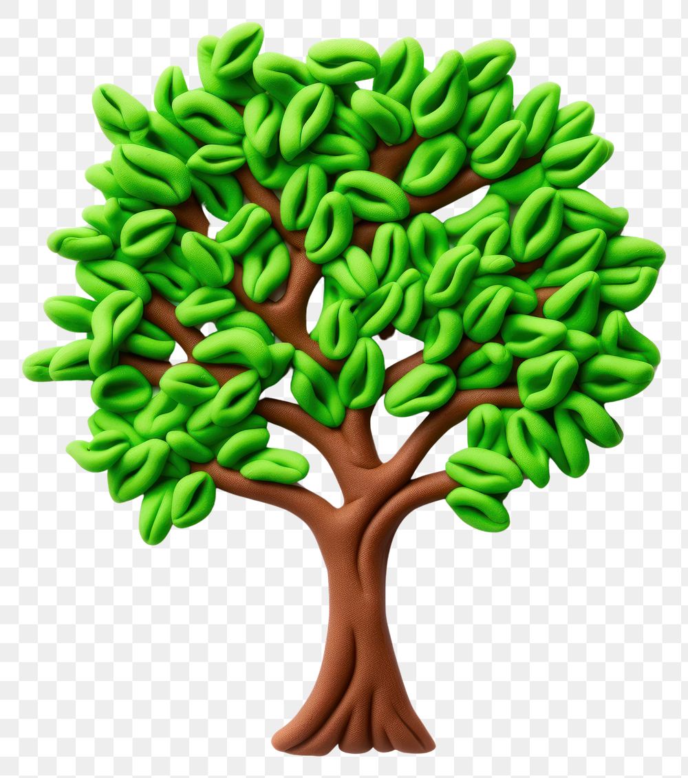PNG Plasticine of a tree plant green food.