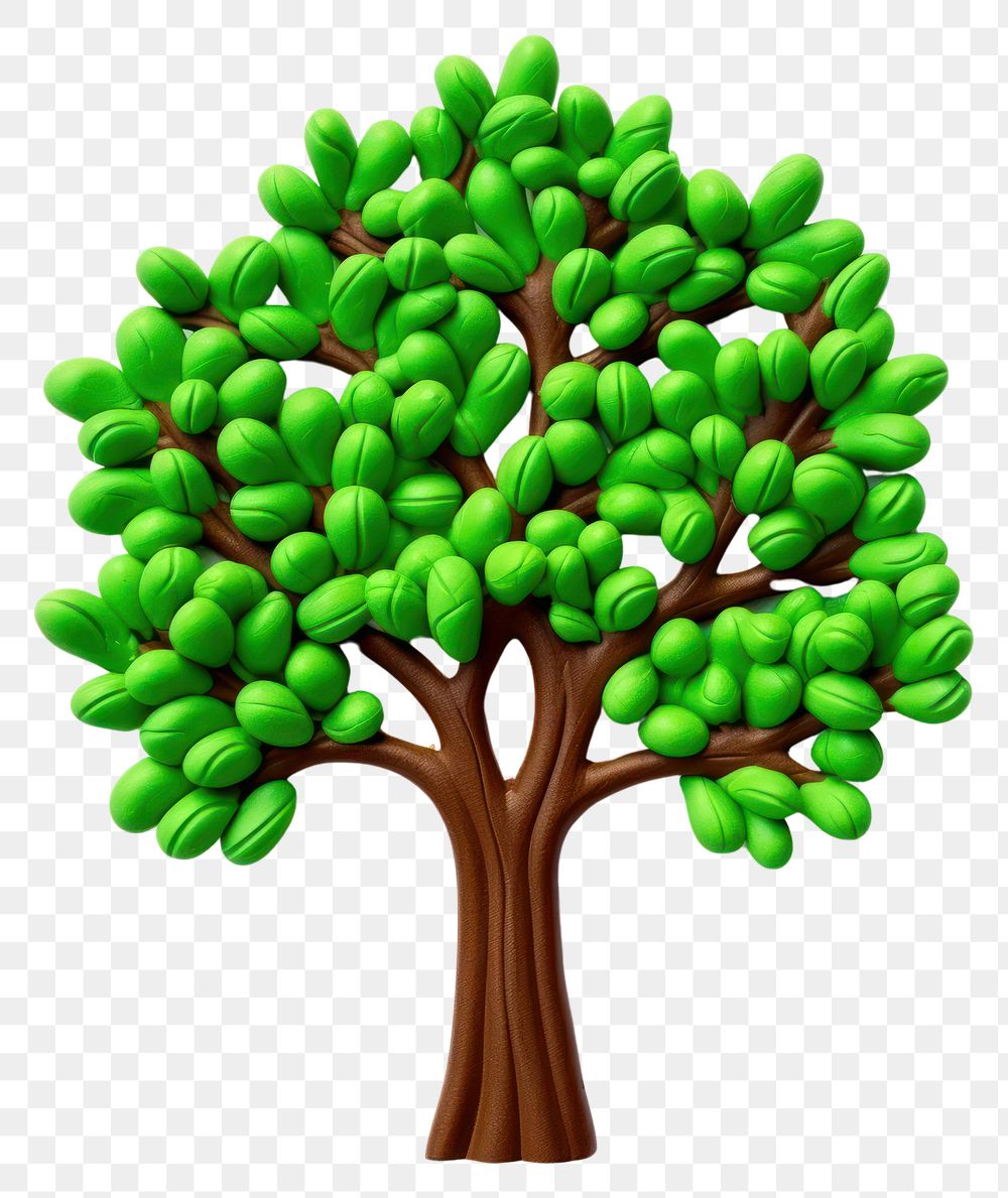 PNG Plasticine of a tree plant green food.
