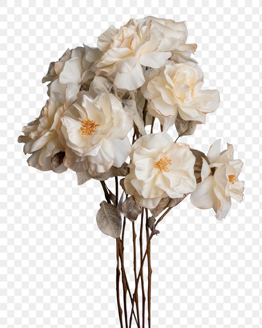 PNG Real Pressed white roses bouquet flower petal plant.