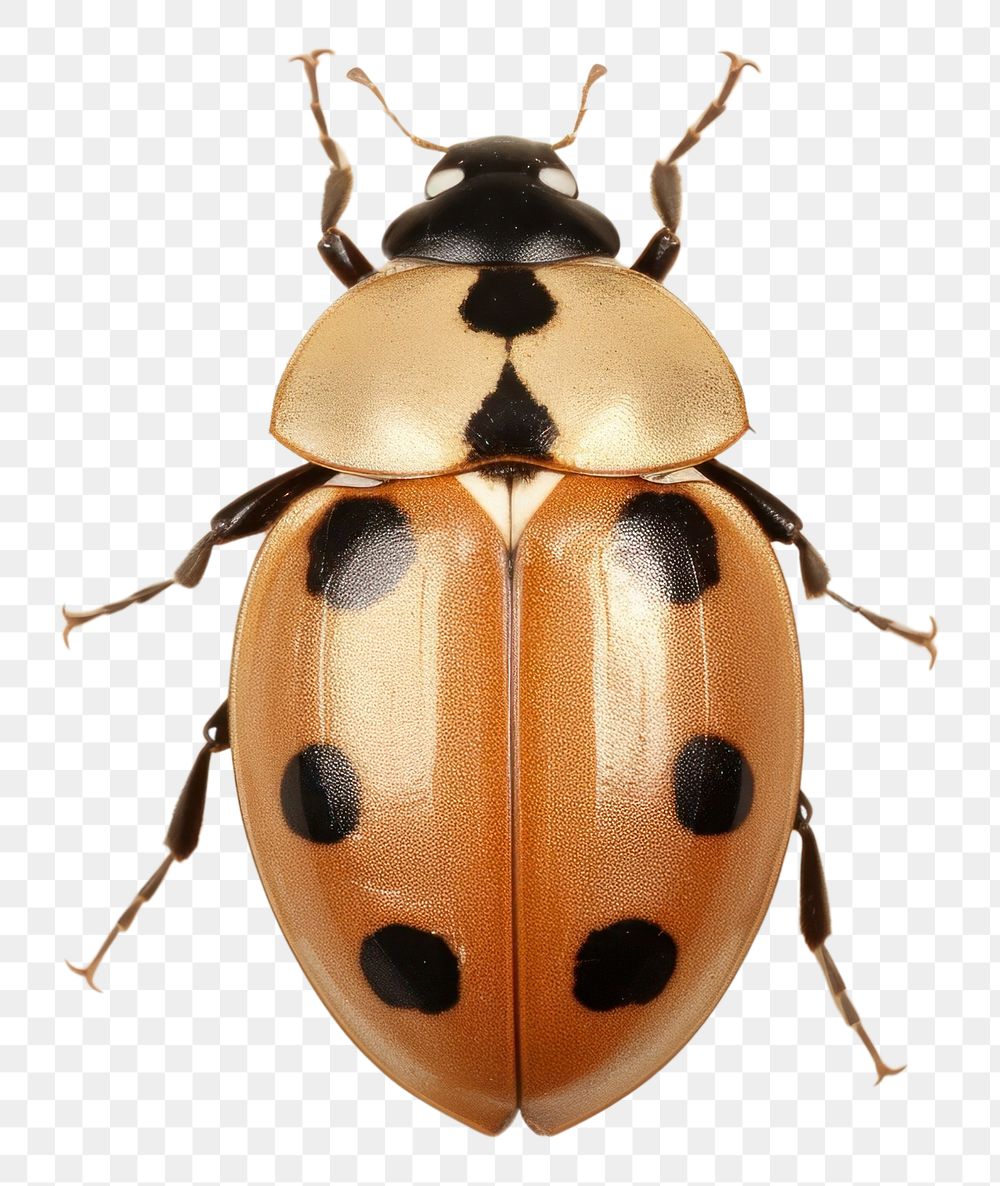 PNG Real Pressed golden ladybug animal insect invertebrate.