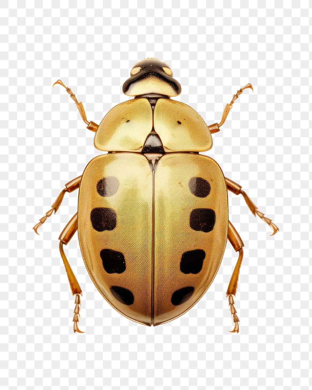 PNG Real Pressed golden ladybug animal insect invertebrate.