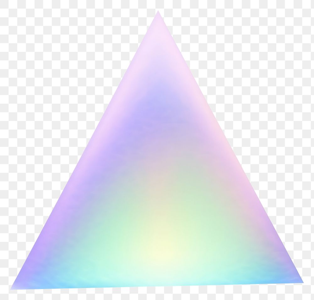PNG  A holography triangle icon white background single object abstract.