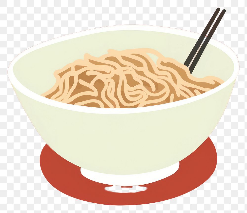 PNG  Illustration of noodle food meal bowl.